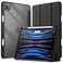 JETech Case ONLY for iPad Pro 11 Inch 2022202120202018 with Pencil Holder Clear Transparent Back Shell Slim Stand Shockproof Tablet Cover Auto WakeSleep Black