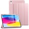 DTTO for iPad A16 11th Generation Case 11 Inch 2025 iPad 10th Generation Case 109 Inch 2022 Slim Trifold Stand Soft TPU Back Protective Cover with Pencil Holder Auto SleepWake Rose Gold