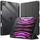 JETech Case for iPad Pro 129Inch 2022202120202018 with Pencil Holder Clear Transparent Back Shell Slim Stand Shockproof Tablet Cover Auto WakeSleep Black