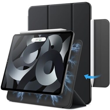 JETech Magnetic Case for iPad Air 11Inch M4M3M2 202620252024 iPad Air 54 20222020 5th4th 109Inch iPad Pro 11 2018 Magnetic Attachment Slim Tablet Cover Black