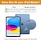 ProCase Kids Case for iPad A16 11th Generation 2025iPad 10th Generation 2022 with Pencil Holder iPad 1110 Case Shockproof Lightweight Cover with Stand Convertible Handle for Children Blue