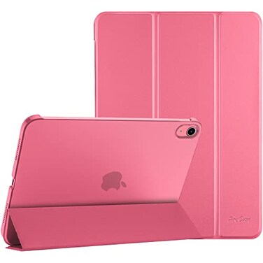 ProCase for iPad A16 11th Generation 11 Inch 2025 iPad 10th Generation 109 Inch 2022 Case Slim Smart Cover with Translucent Hard Shell Back Supports Touch ID Auto WakeSleep Pink