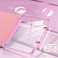 OKP Case for iPad 11th Generation 11inch A16 2025 for 109 iPad 10th Gen 2022 Slim Lightweight i Pad 1110 th Gen Cover with Trifold Stand Auto WakeSleep Clear PC Back Shell Marble Pink