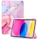 OKP Case for iPad 11th Generation 11inch A16 2025 for 109 iPad 10th Gen 2022 Slim Lightweight i Pad 1110 th Gen Cover with Trifold Stand Auto WakeSleep Clear PC Back Shell Marble Pink