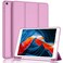 iMieet iPad 9th Generation Case 2021iPad 8th Generation Case 2020 102 Inch with Pencil Holder iPad 7th Gen 2019 Case with Soft Baby Skin Silicone Back Auto WakeSleep Cover Pastel Violet
