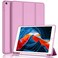 iMieet iPad 9th Generation Case 2021iPad 8th Generation Case 2020 102 Inch with Pencil Holder iPad 7th Gen 2019 Case with Soft Baby Skin Silicone Back Auto WakeSleep Cover Pastel Violet