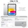 JETech Case for iPad A16 11th10th Generation 20252022 with Pencil Holder Clear Transparent Back Shell Slim Stand Shockproof Tablet Cover Auto WakeSleep Navy