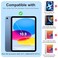 Adocham Kids Case for iPad A16 11th Generation 11 Inch 202510th Generation 109 Inch 2022 Builtin Stand HandleLightweight Shockproof Silicone Kids Cover for iPad 10th11th Gen Rainbow