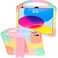 Adocham Kids Case for iPad A16 11th Generation 11 Inch 202510th Generation 109 Inch 2022 Builtin Stand HandleLightweight Shockproof Silicone Kids Cover for iPad 10th11th Gen Rainbow