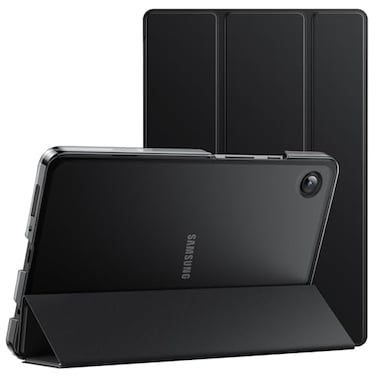 JETech Case for Samsung Galaxy Tab A11 Tab A9 87Inch 20252023 Slim Translucent Back TriFold Folio Stand Protective Tablet Cover Black