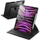 JETech Rotating Case for iPad Pro 129Inch 2022202120202018 with Pencil Holder 360 Degree Rotation Protective Stand Cover Clear Back Auto WakeSleep Black