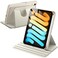 JETech Rotating Case for iPad mini A17 Pro 2024 Model 7th Generation mini 6 2021 Model 6th Generation 360 Degree Rotation Protective Stand Cover Clear Back Starlight