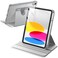 JETech Rotating Case for iPad A16 11th10th Generation 20252022 with Pencil Holder 360 Degree Rotation Protective Stand Cover Clear Back Auto WakeSleep Silver