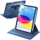 JETech Rotating Case for iPad A16 11th10th Generation 20252022 with Pencil Holder 360 Degree Rotation Protective Stand Cover Clear Back Auto WakeSleep Navy