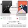 JETech Case for iPad Pro 129Inch 20222021 6th5th Generation Soft TPU Transparent Slim Shockproof Tablet Cover Support Pencil 2nd Charging Clear