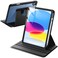 JETech Rotating Case for iPad A16 11th10th Generation 20252022 with Pencil Holder 360 Degree Rotation Protective Stand Cover Clear Back Auto WakeSleep Black