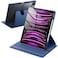 JETech Rotating Case for iPad Pro 129Inch 2022202120202018 with Pencil Holder 360 Degree Rotation Protective Stand Cover Clear Back Auto WakeSleep Navy