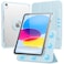 SPARIN Case for iPad A16 11th10th Generation 20252022 11109 with Pencil Holder Magnetic Detachable Hybrid Stand PortraitLandscape Angle Clear Protective Case Auto WakeSleepBlue