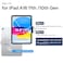 SPARIN Case for iPad A16 11th10th Generation 20252022 11109 with Pencil Holder Magnetic Detachable Hybrid Stand PortraitLandscape Angle Clear Protective Case Auto WakeSleepBlue