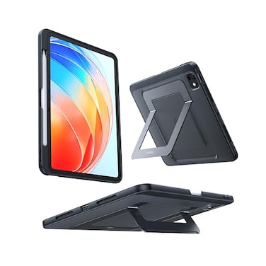 TORRAS Ostand K1 Guardian for iPad Pro 11 inch Case M5 2025 2024 M4 Ultra Stable Stand Multiple Adjustable Viewing Angles Slim Protective Kickstand iPad Pro 11 Case with Pencil Holder Black