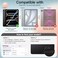 JETech Case for iPad Pro 13Inch M4 2024 Slim Stand Hard Back Shell Smart Cover with Auto WakeSleep Black