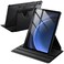 JETech Rotating Case for Samsung Galaxy Tab S10 Lite S10 FE S9 FE 109Inch S9 11Inch with S Pen Holder 360 Degree Rotation Protective Stand Cover Clear Back Auto WakeSleep Black