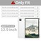 Zktuyu Clear Case for iPad Pro 129 inch 6th5th4th3rd Gen 2022202120202018 with Pencil Holder Lightweight Shockproof Trifold Stand Transparent Acrylic Back Cover Auto WakeSleep Gray