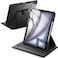 JETech Rotating Case for iPad Air 13Inch M4M3M2 202620252024 with Pencil Holder 360 Degree Rotation Protective Stand Cover Clear Back Auto WakeSleep Black