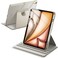 JETech Rotating Case for iPad Air 13Inch M4M3M2 202620252024 with Pencil Holder 360 Degree Rotation Protective Stand Cover Clear Back Auto WakeSleep Starlight