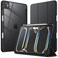 JETech Case for iPad Pro 11Inch M5M4 20252024 6th5th Generation with Pencil Holder Clear Transparent Back Shell Slim Stand Shockproof Tablet Cover Auto WakeSleep Black