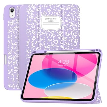 Soke Case for iPad A16 11th Generation 2025 Compatible with 10th Gen 109 Inch 2022 Protective Cover with Pencil Holder Auto WakeSleep Trifold Stand Book Lilac