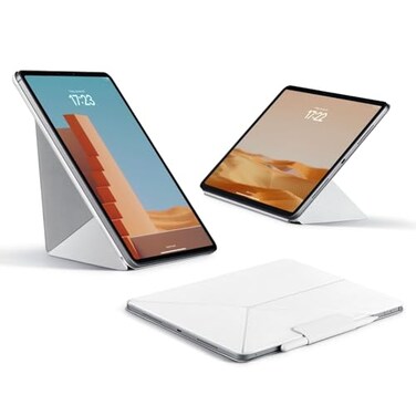 PITAKA for iPad Pro 13 Inch Case 20252024 Compatible with iPad Pro M5M4 PortraitLandscape Magnetic Case with Pencil Holder 4 Standing Angles and White