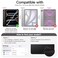 JETech Case for iPad Pro 13Inch M5M4 20252024 with Pencil Holder Clear Transparent Back Shell Slim Stand Shockproof Tablet Cover Auto WakeSleep Black