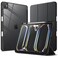 JETech Case for iPad Pro 13Inch M5M4 20252024 with Pencil Holder Clear Transparent Back Shell Slim Stand Shockproof Tablet Cover Auto WakeSleep Black