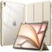 JETech Case for iPad Air 13Inch M4M3M2 202620252024 with Pencil Holder Clear Transparent Back Shell Slim Stand Shockproof Tablet Cover Auto WakeSleep Starlight