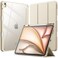 JETech Case for iPad Air 13Inch M4M3M2 202620252024 with Pencil Holder Clear Transparent Back Shell Slim Stand Shockproof Tablet Cover Auto WakeSleep Starlight