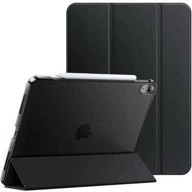 JETech Case for iPad Air 13Inch M4M3M2 202620252024 Slim Stand Hard Back Shell Smart Cover with Auto WakeSleep Black