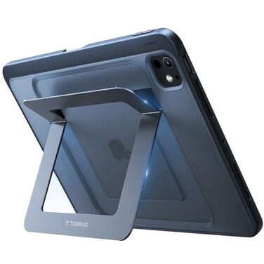 TORRAS Ostand K1 Guardian for iPad Pro 13 inch Case 2025 M5 2024 M4 Ultra Stable Stand Multiple Adjustable Viewing Angles Slim Protective Kickstand iPad Pro 13 Case with Pencil Holder Black