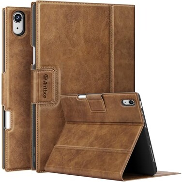 Antbox Case for iPad Air 11inch M4M3M2 202620252024 iPad Air 5th4th Generation 109 Vegan Leather with Pencil Holder Typing Angle Auto SleepWake MutiStand