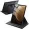 JETech Rotating Case for Samsung Galaxy Tab S10 2024Tab S9 FES9 2023 124Inch with S Pen Holder 360 Degree Rotation Protective Stand Cover Clear Back Auto WakeSleep Black