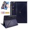 Dteck Galaxy Tab S10 Ultra CaseGalaxy Tab S9 Ultra 2023S8 Ultra 2022 CaseBusiness PU Leather Folio Stand Protective Cover with S Pen Holder Card Slots Shoulder Hand Strap Wallet Bag CaseBlue