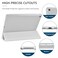 JOYLAND Cute Capybara Pattern Case for iPad Air 11 M4M3M2 202620252024iPad Air 5th4th Gen 109 Pencil Holder Clear Transparent Back Trifold Smart White Cover