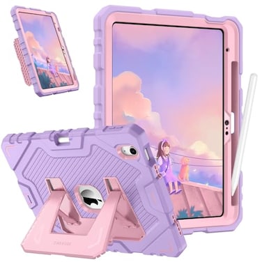 Fintie Kids Friendly Case for iPad A16 11th Generation 11 Inch 2025 iPad 10th Generation 109 Inch 2022 FullyBody Rugged Heavy Duty Shockproof Protective Case with Kickstand Purple