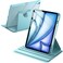 JETech Rotating Case for iPad Air 13Inch M4M3M2 202620252024 with Pencil Holder 360 Degree Rotation Protective Stand Cover Clear Back Auto WakeSleep Blue