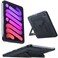 TORRAS Ostand K1 Guardian for iPad mini 7 A17 Pro Case iPad mini 6 Case with Pencil Holder Ultra Stable Stand Multiple Adjustable Viewing Angles Slim Protective Kickstand iPad mini Case Black