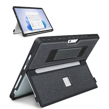 SSS&Acirc;&middot;GRGB SSSGRGB Case fit Microsoft Surface Pro 111098 13Inch with Stent Cover Hand Strap Allinone Rugged Case Compatible with Type Cover Keyboards Black
