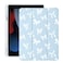LuminousGuard Cute Kawaii Bow for iPad A16 11th Generation Case 11 Inch 2025 for iPad 10th Generation Case 109 Inch 2022 with Pencil Holder Auto SleepWake Blue Leather Soft TPU Back Cover