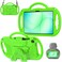 AVAWO Kids Case for Samsung Galaxy Tab A11 PlusA9 Plus 11 Inch Case with Strap Shockproof Lightweight Handle Stand 20252023 Model with Lanyard Green
