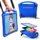 Bam Bino Cases Bam Bino Space Suit Kids Case for iPad Air 13inch M2M3M4 iPad Pro 13inch M4M5 iPad 13 Case Rugged Cover Builtin Screen Protector Handle Kick Stand Shoulder Strap Galactic Blue