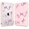 Tuiklol Case for iPad 11 inch A16 Chip 2025 11th GenerationiPad 109 inch 2022 10th Gen Buit in Pencil Holder with Shockproof Cover Clear Transparent Back Shell Auto WakeSleep BowPink